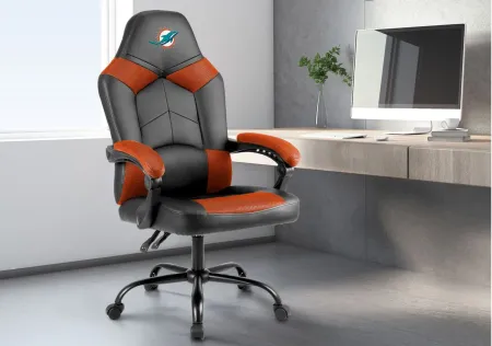 NFL Oversized Adjustable Office Chairs in Miami Dolphins by Imperial International