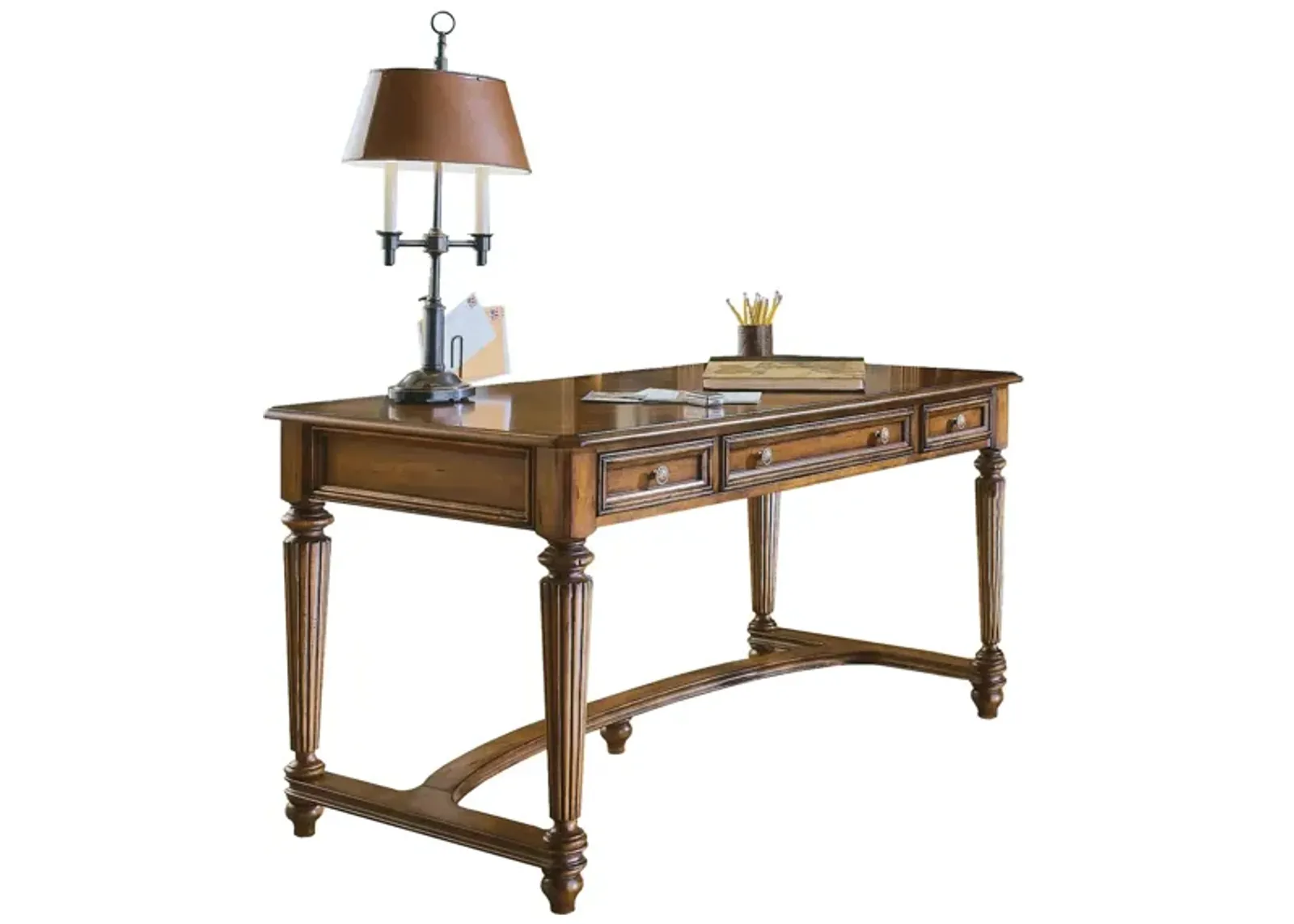 Brookhaven Writing Desk in Distressed Medium Clear Cherry by Hooker Furniture