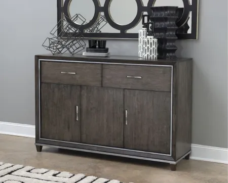 Counter Point Credenza in Satin Smoke by Legacy Classic Furniture