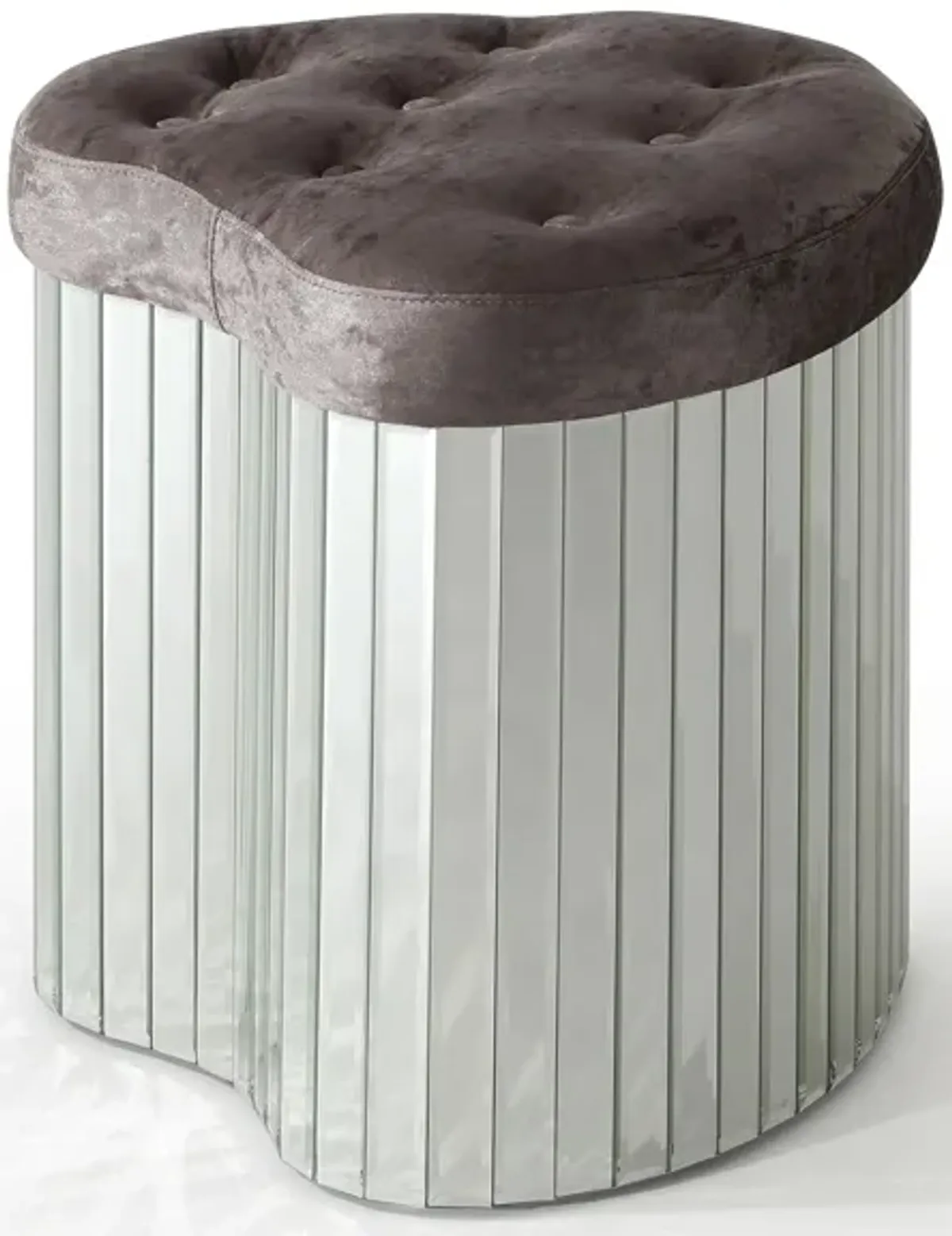 Lila Stool in Mirrored by Glory Furniture