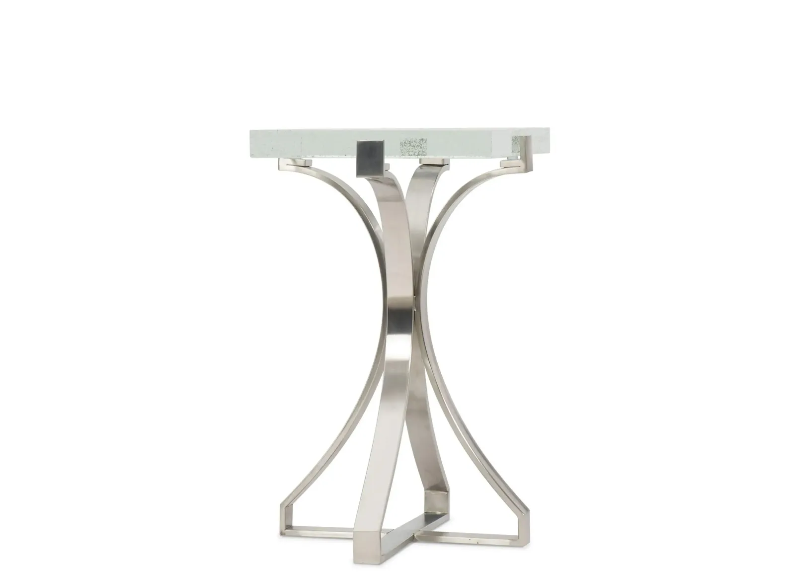 Aluran Rectangular Bubble Glass Accent Table