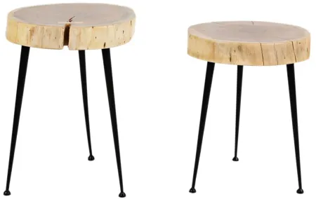 Global Furniture Archive Structure Accent Tables - Set of 2 in Natural by Jofran