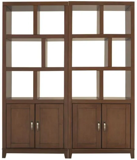 Granthom 2-pc. Wall Unit in Brown Cherry by Bellanest