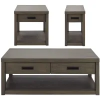 Riata 3PK Occasional Table Set in Gray Wash by Riverside Furniture