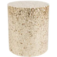 Global Furniture Archive Capiz Accent Table in Sand by Jofran