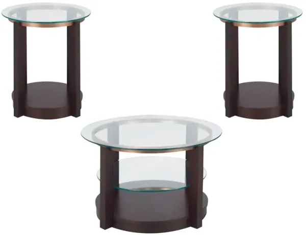 Laurent 3-pc. Occasional Tables w/Casters