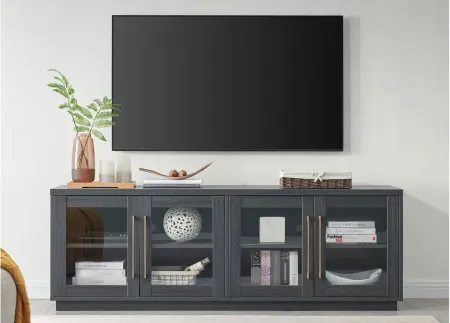 Donovan TV Stand in Charcoal Gray by Hudson & Canal
