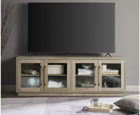 Donovan TV Stand in Antiqued Gray Oak by Hudson & Canal