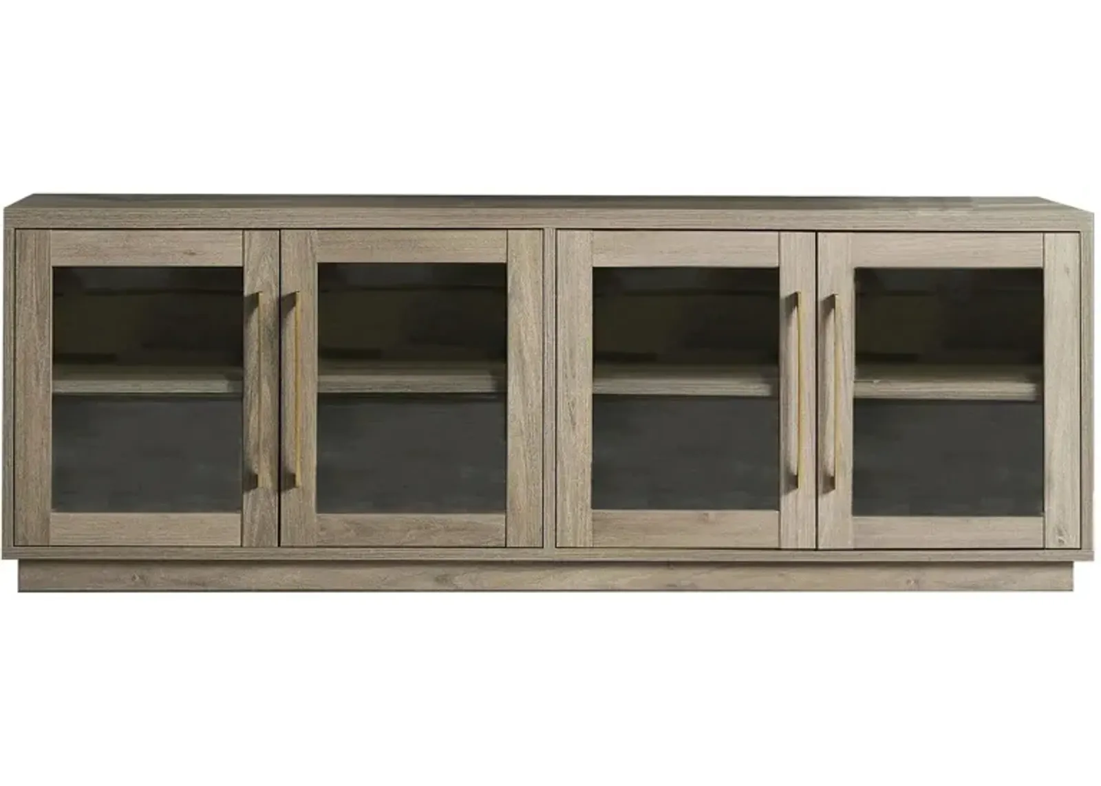 Donovan TV Stand in Antiqued Gray Oak by Hudson & Canal