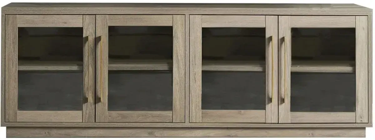 Donovan TV Stand in Antiqued Gray Oak by Hudson & Canal