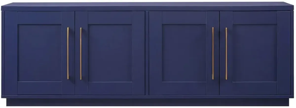 Smith TV Stand in Dark Blue by Hudson & Canal