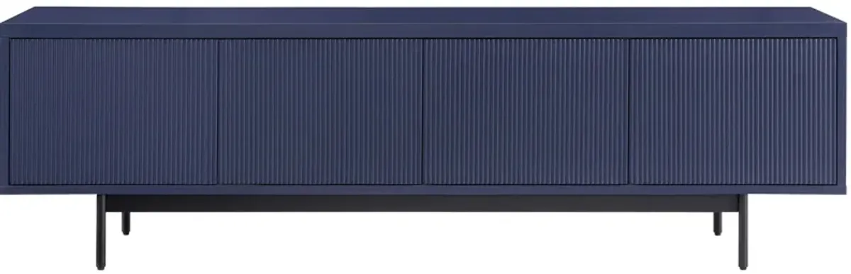 Whitman TV Stand in Dark Blue by Hudson & Canal