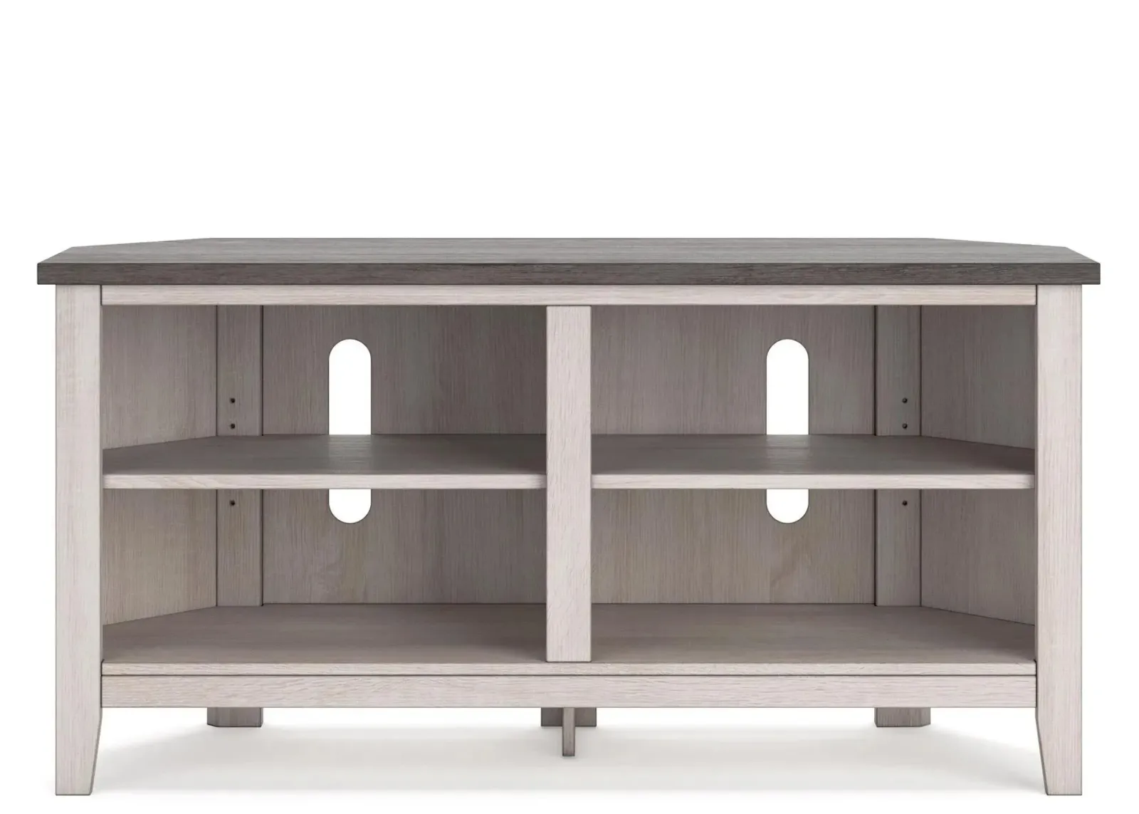 Dorrinson Corner TV Stand in Two-tone by Ashley Express