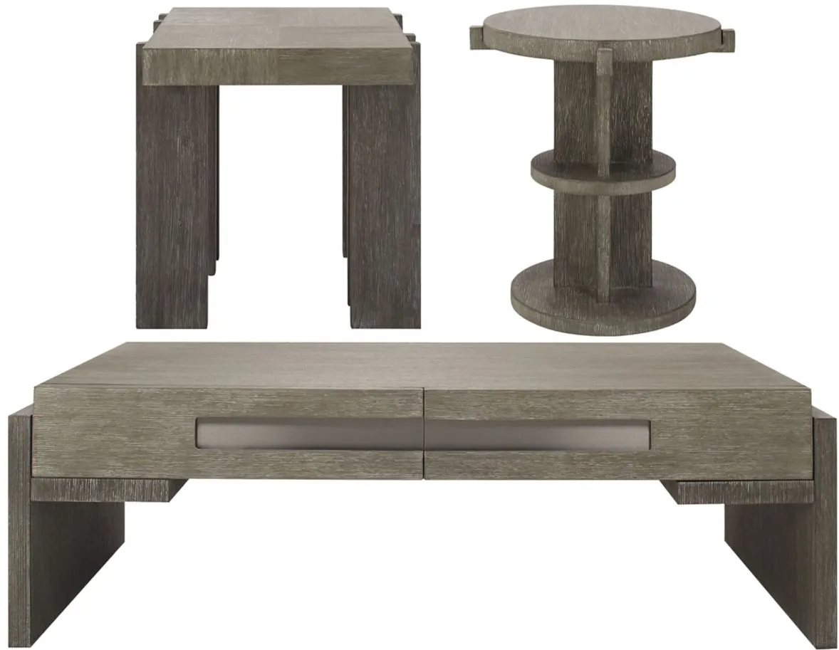 Blair 3PK Occasional Tables in Gray by Bernhardt