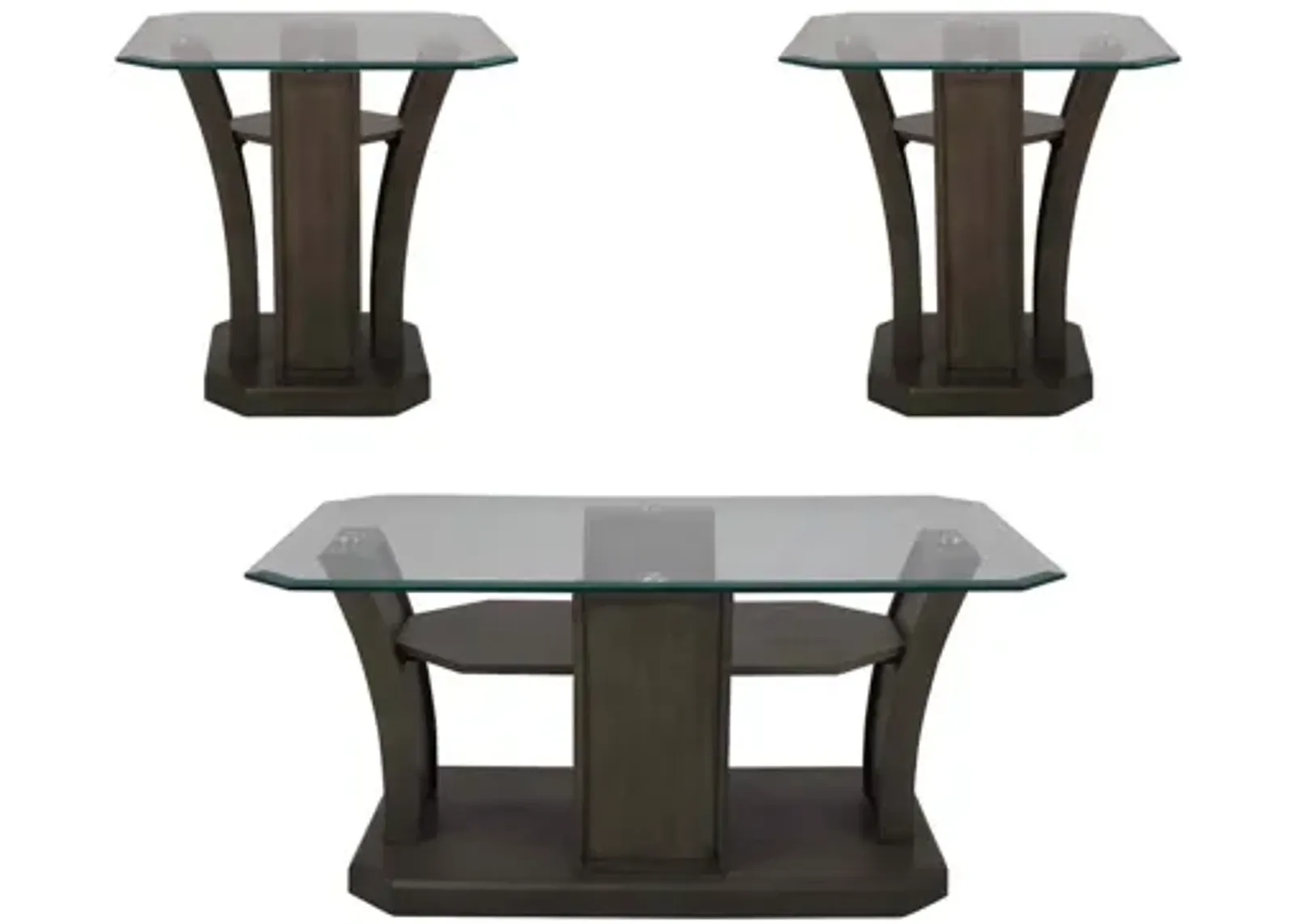 Tanny 3-pc. Occasional Tables in Gray by Elements International Group