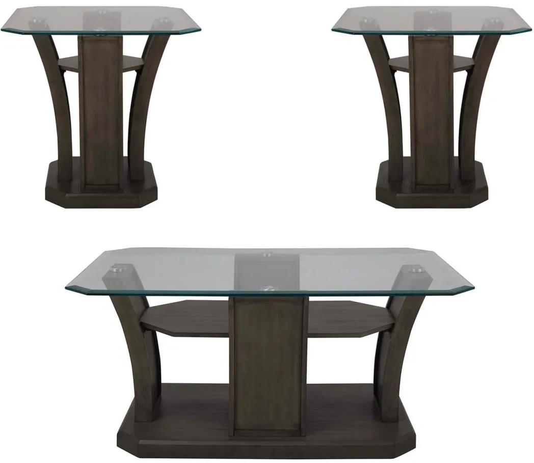 Tanny 3-pc. Occational Tables in Gray by Elements International Group