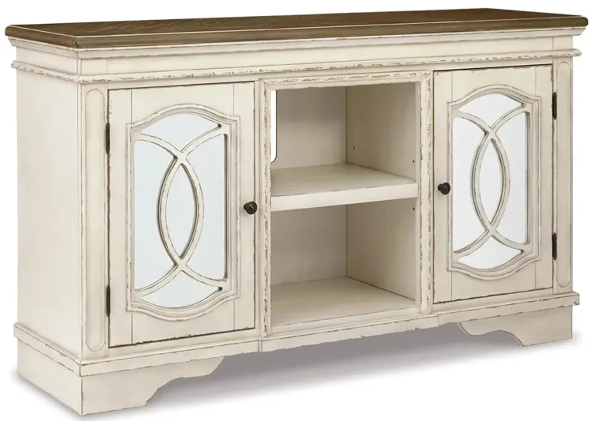 Libbie TV Stand in Chipped White by Ashley Furniture