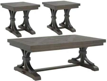 Halloway 3PC Occasional Tables in Espresso by Davis Intl.