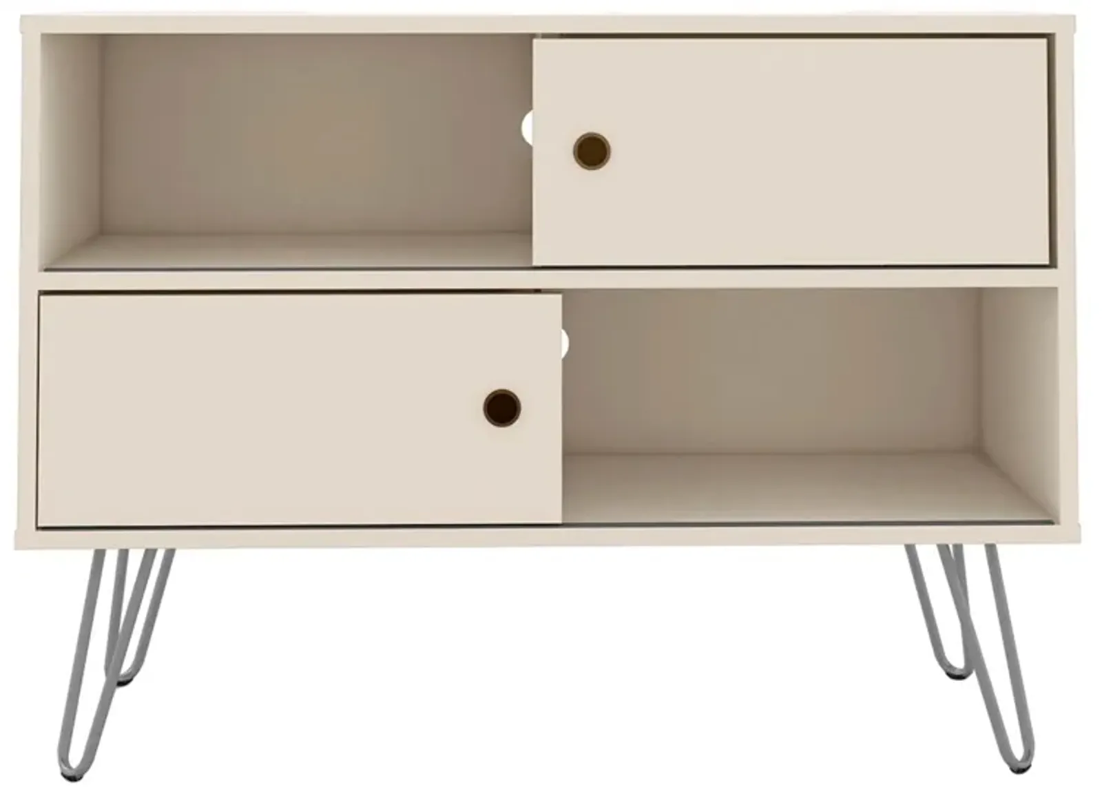 Baxter 35" TV Stand in Off White by Manhattan Comfort