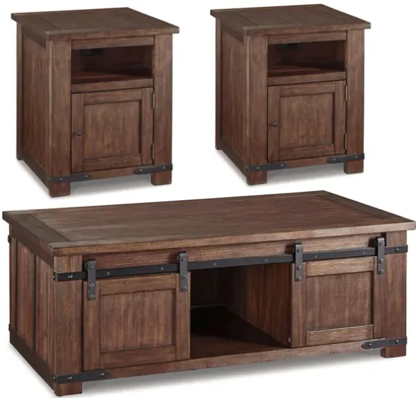 Budmore 3-pc. Occasional Tables w/Casters