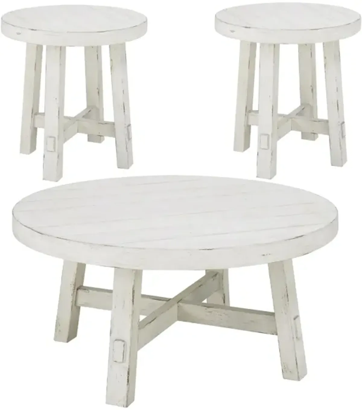 Marguerite 3-pc. Occasional Tables in Flea Market White by Liberty Furniture