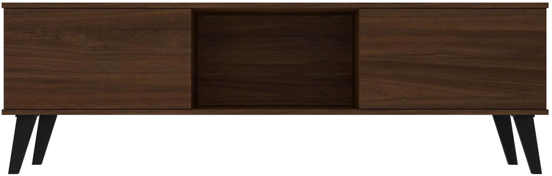 Doyers 62" TV Stand in Nut Brown by Manhattan Comfort