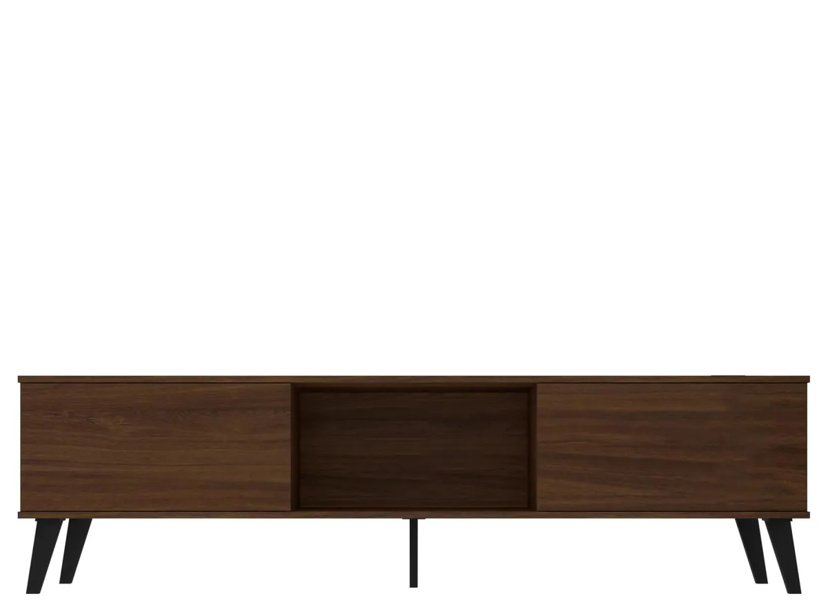 Doyers 70" TV Stand in Nut Brown by Manhattan Comfort