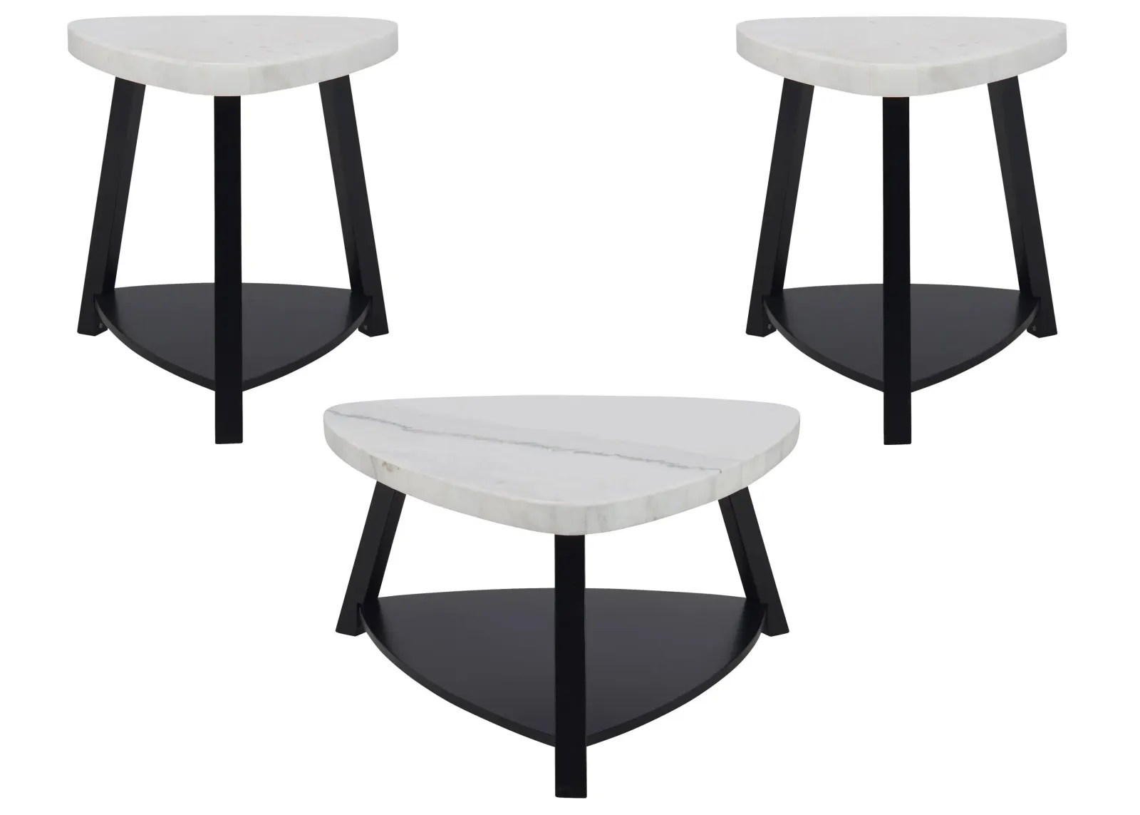 Fender 3-pc. Occasional Table Set in White by Elements International Group