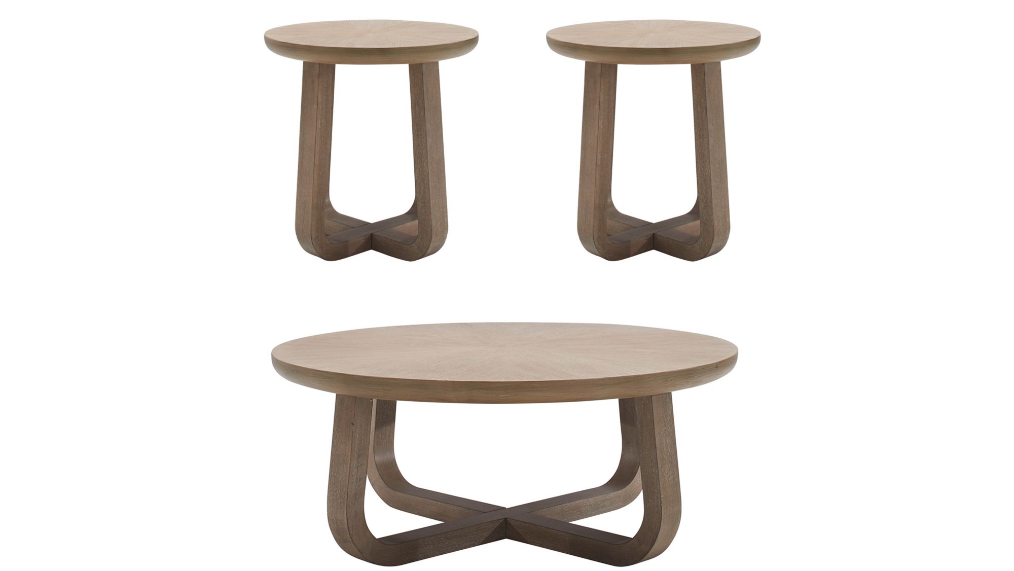 Shaw 3-pc. Round Occasional Tables in Beige by Bellanest.