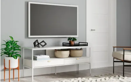 Deznee TV Stand in White by Ashley Express