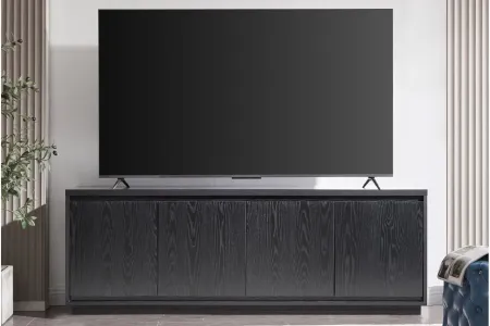 Presque TV Stand in Black Grain by Hudson & Canal