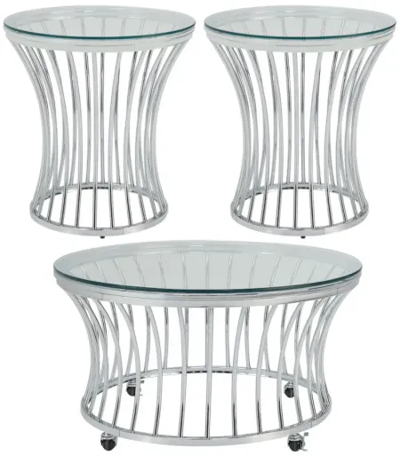 Greer 3pc Occasional Table Set by Elements International Group