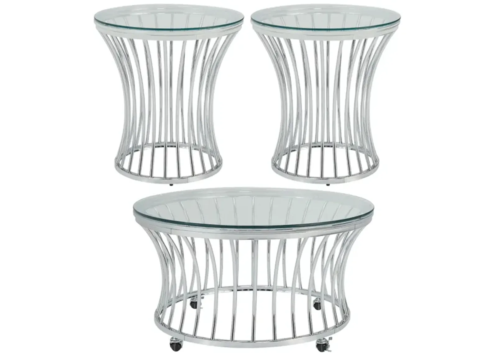 Greer 3pc Occasional Table Set by Elements International Group