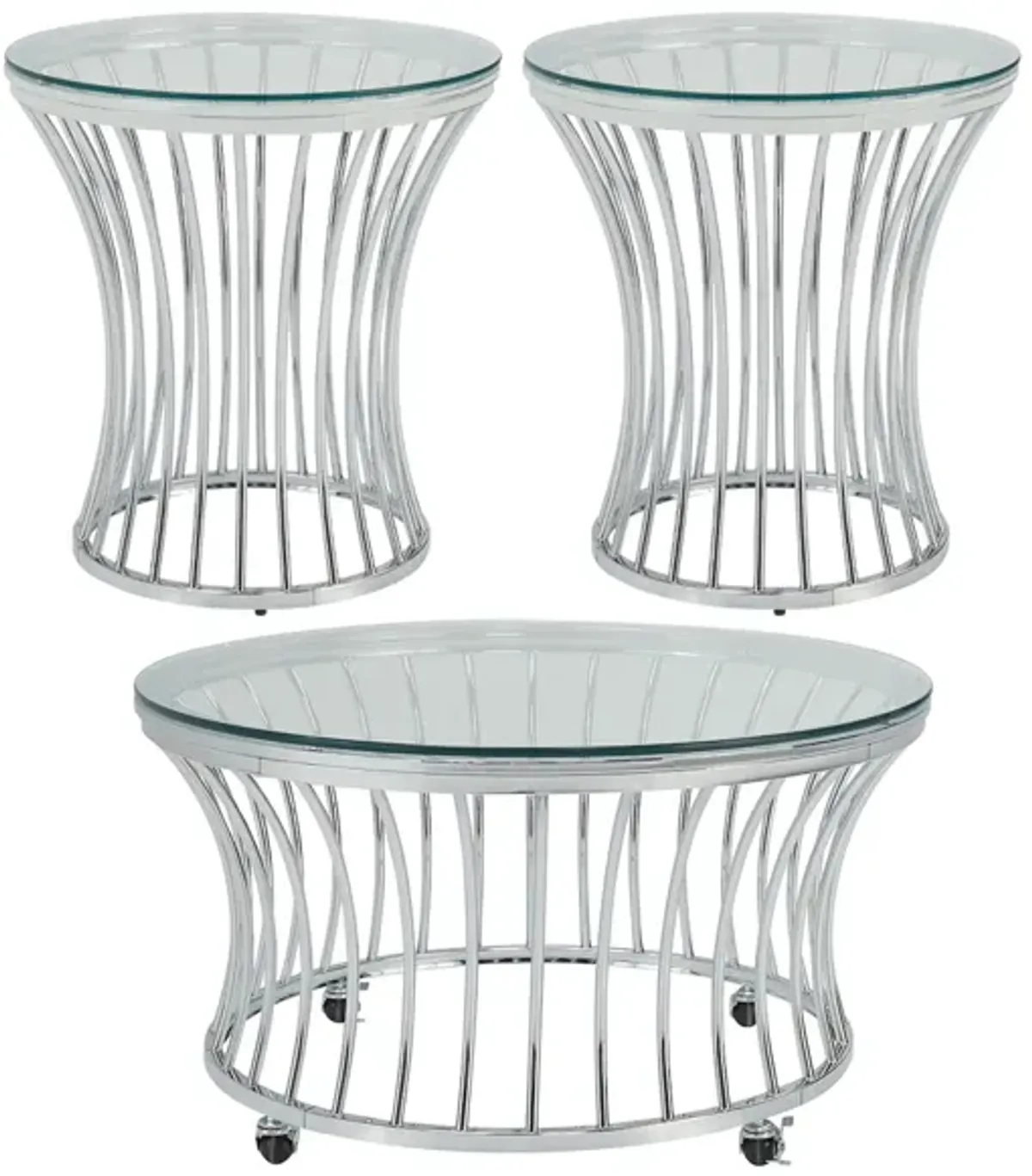 Greer 3pc Occasional Table Set by Elements International Group