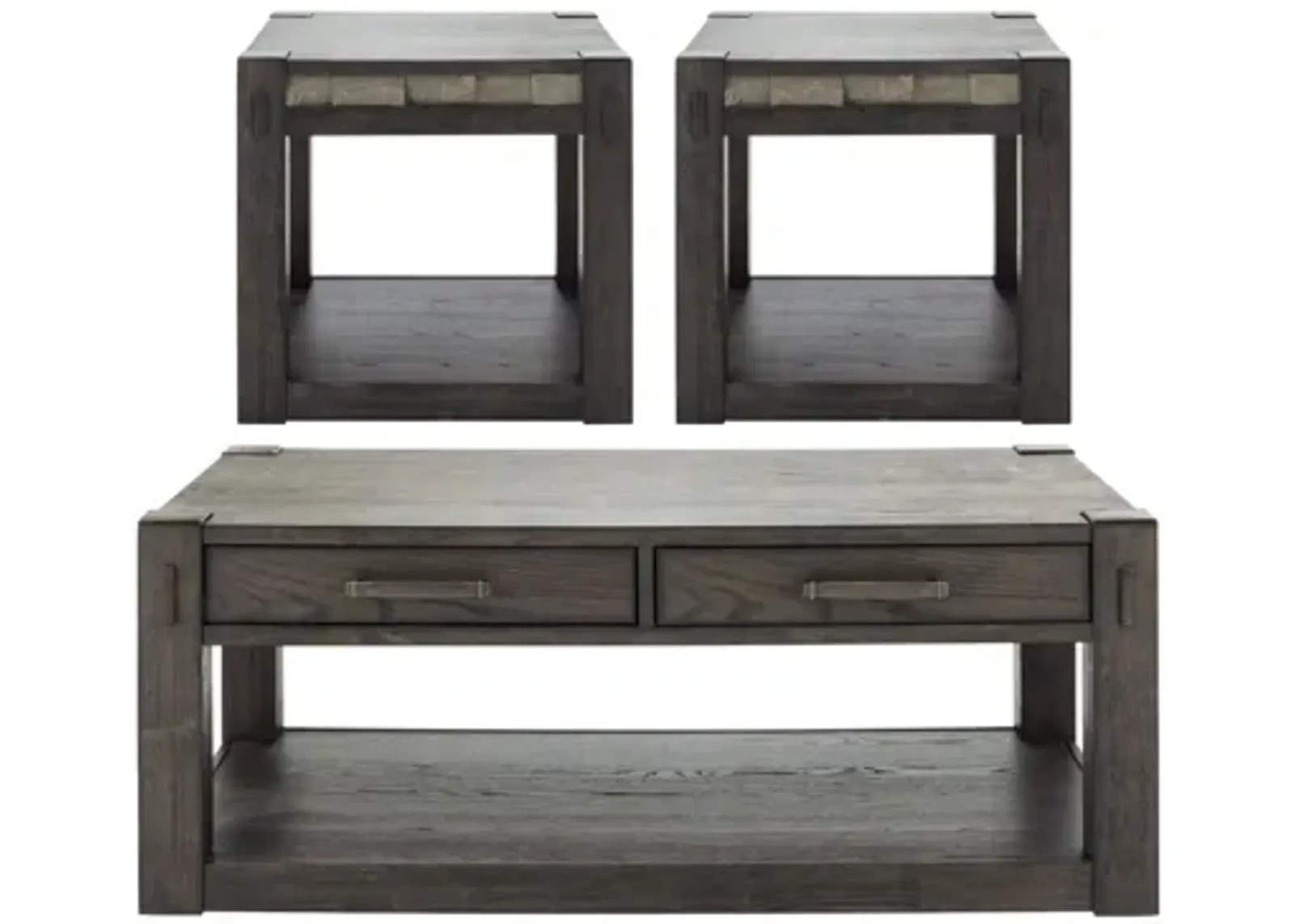 Rockwell 3-pc. Occasional Tables in Espresso by Davis Intl.