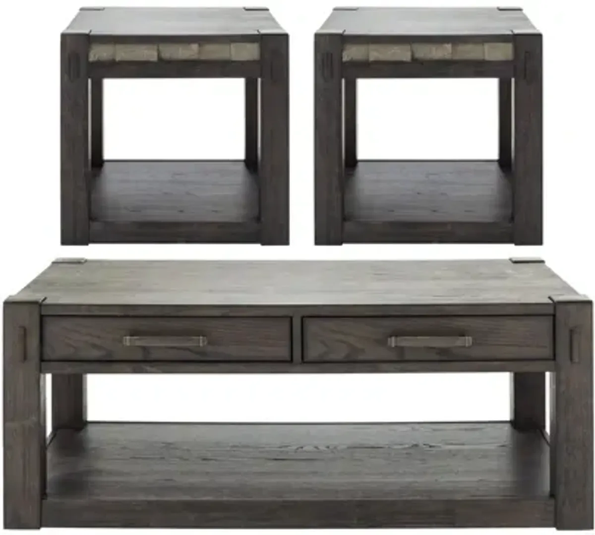 Rockwell 3-pc. Occasional Tables in Espresso by Davis Intl.