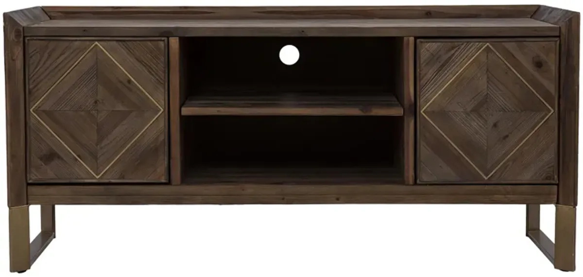 Giuliana Reclaimed Media Stand in Brown by SEI Furniture