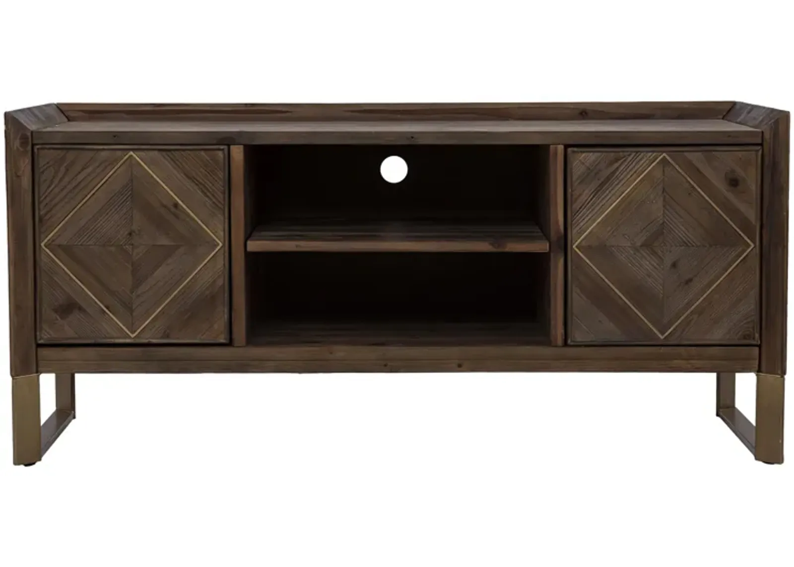 Giuliana Reclaimed Media Stand in Brown by SEI Furniture