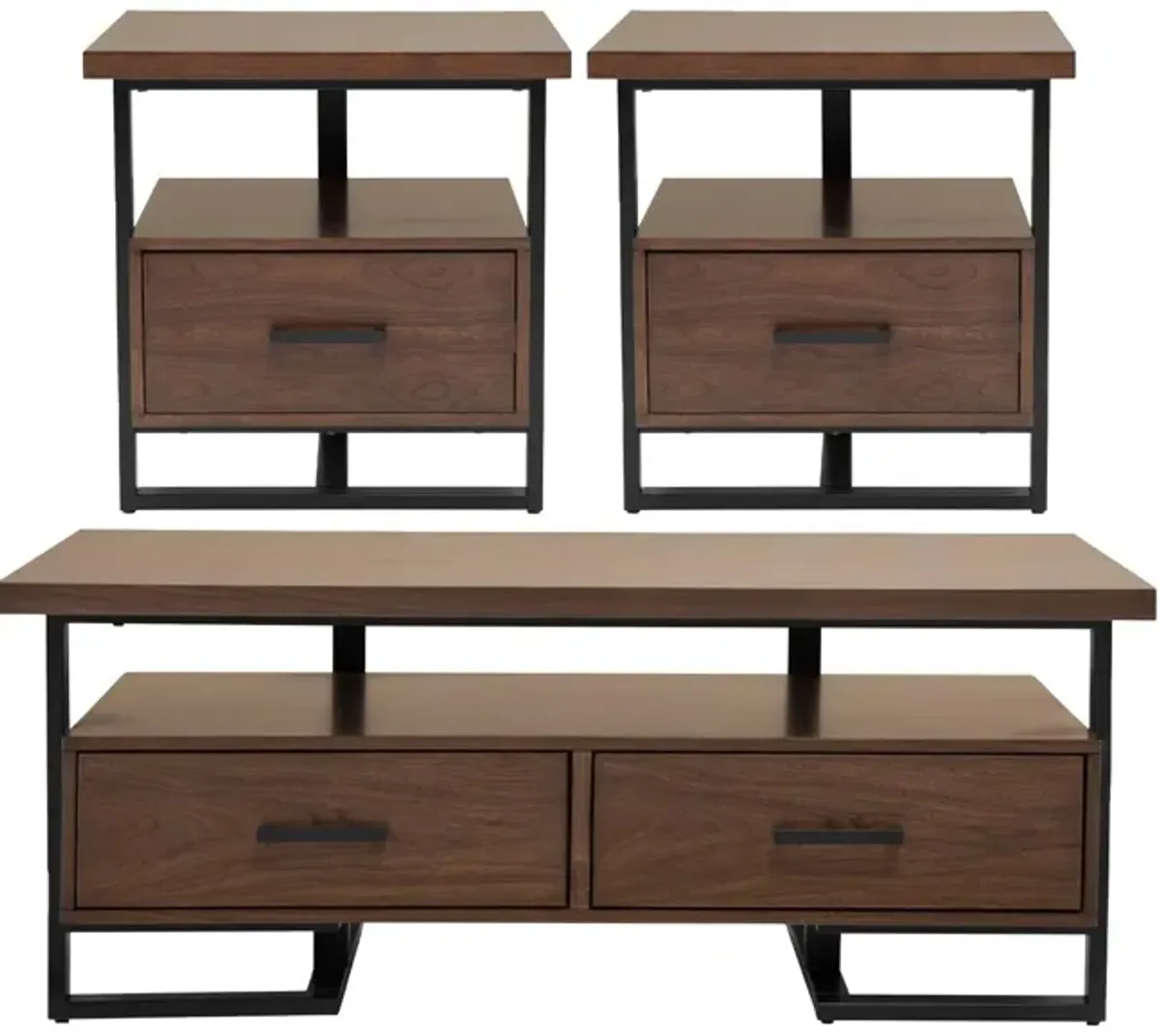 Chester 3-pc. Occasional Tables in Walnut by Homelegance