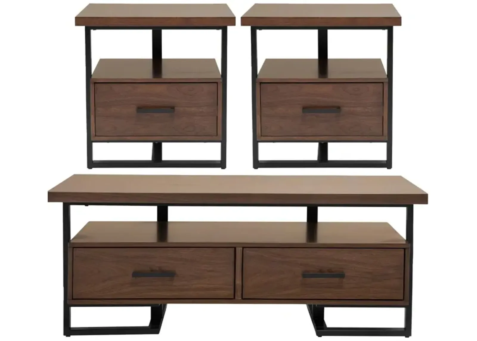 Chester 3-pc. Occasional Tables in Walnut by Homelegance