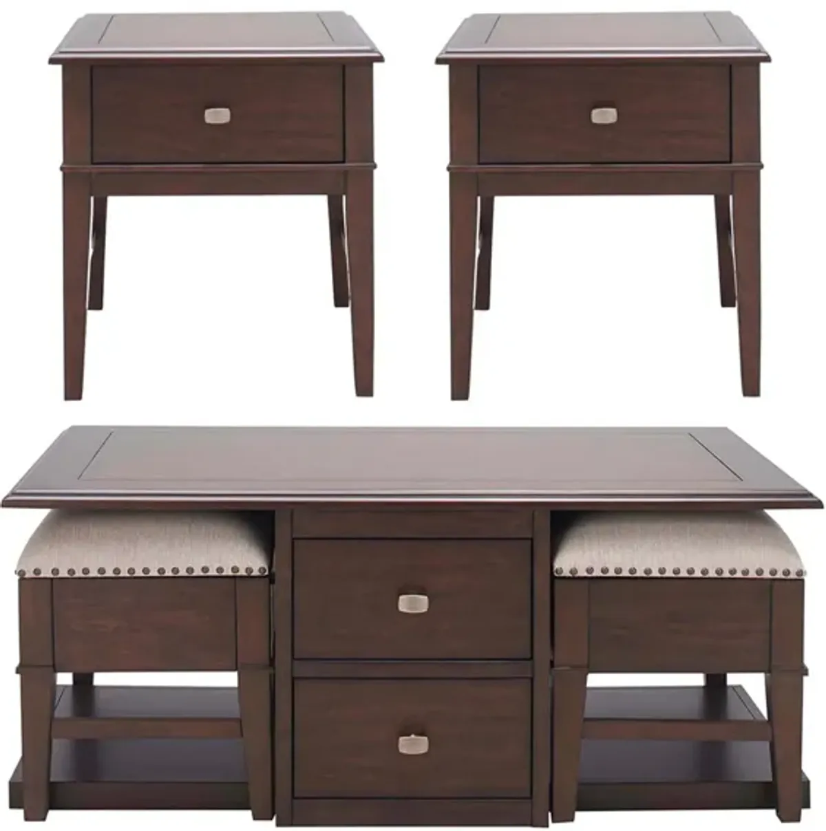 Harlin 3-pc. Cocktail Table And Two End Tables Set