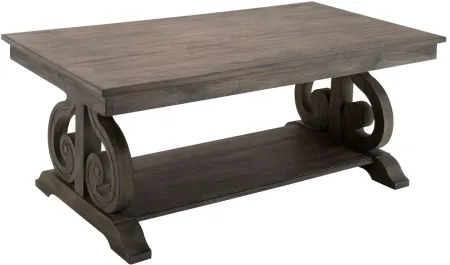 Olivia 3PK Occasional Tables in Distressed Powdered Oak by Homelegance