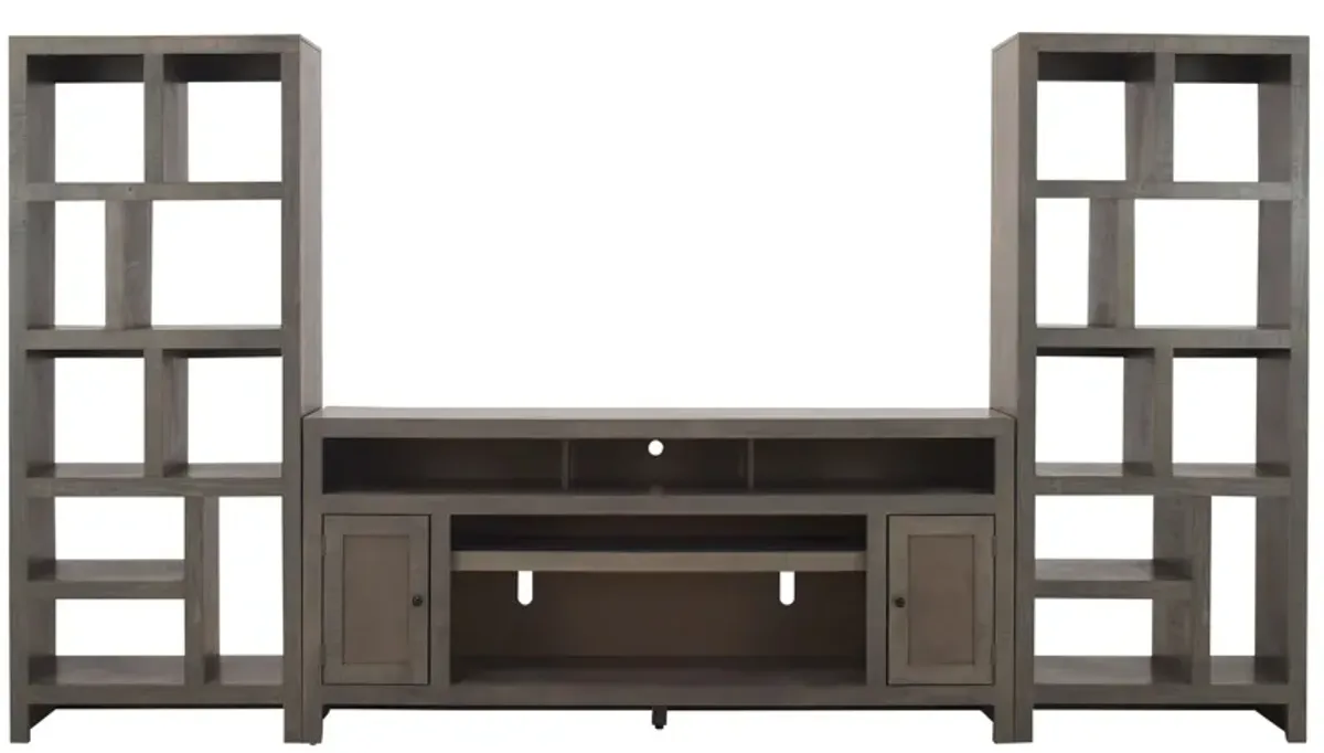 Warren 3-pc. 72" Entertainment Wall in Rain Gray by Golden Oak