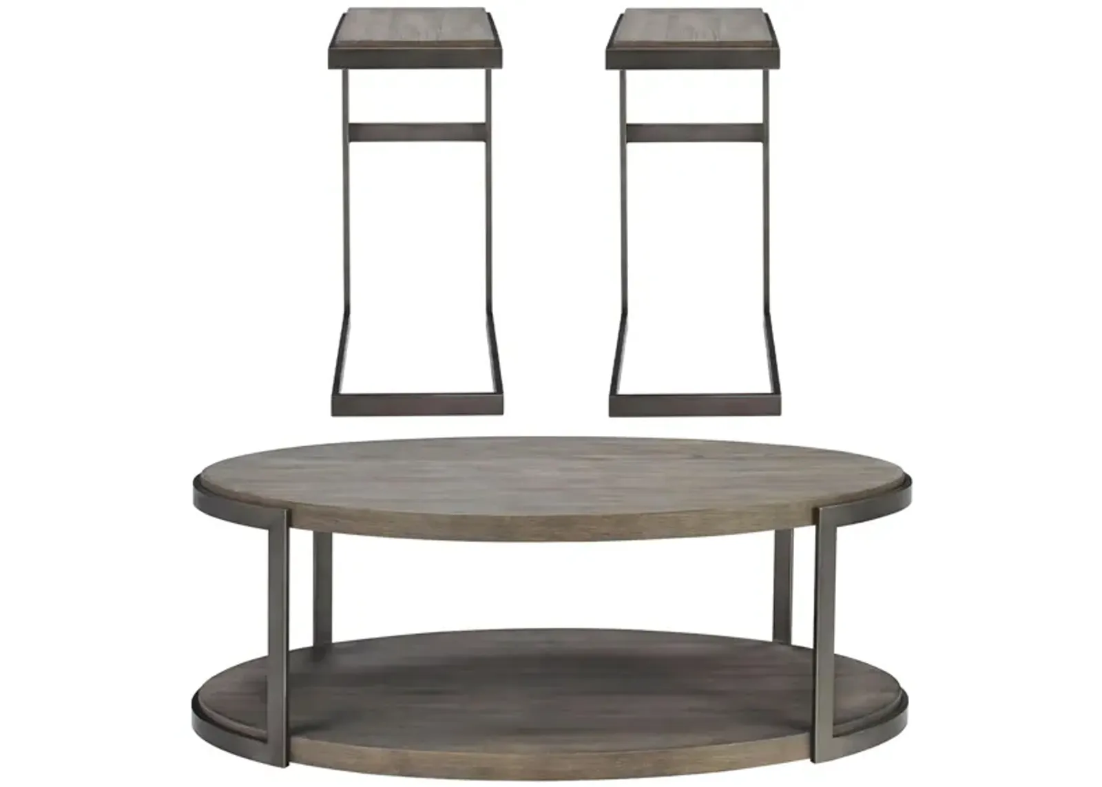 Lucinda 3-pc. Occasional Tables in Gauntlet Gray by Liberty Furniture