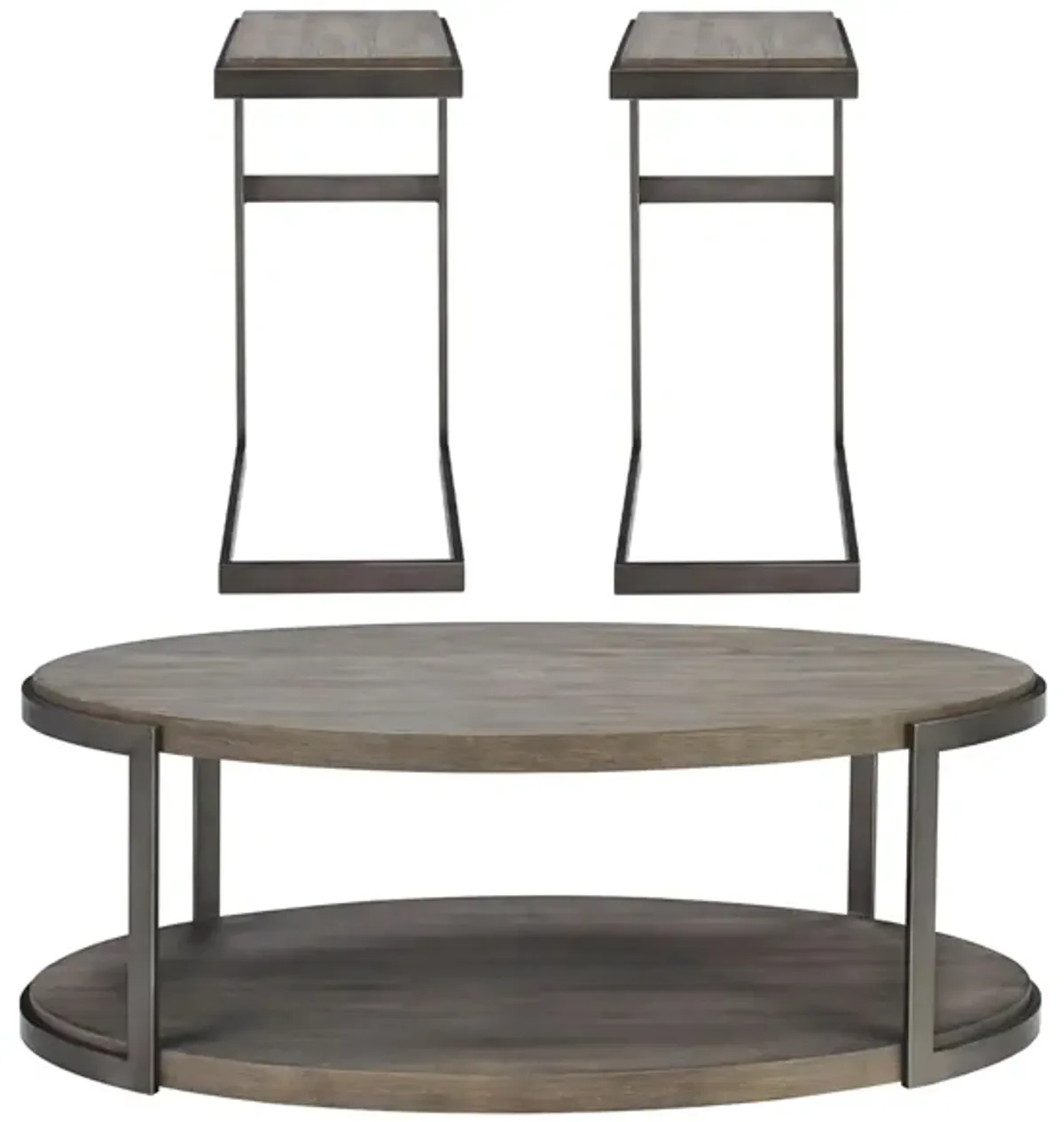 Lucinda 3-pc. Occasional Tables in Gauntlet Gray by Liberty Furniture