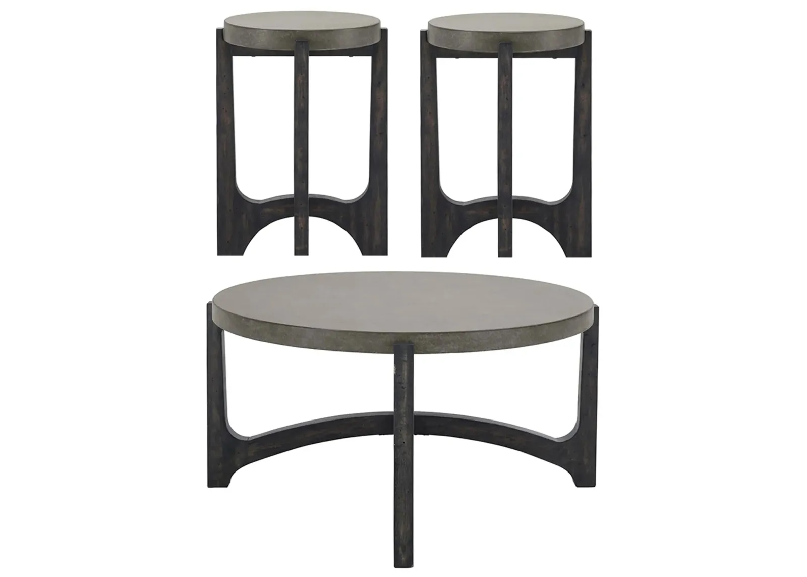 Gerald 3-pc Occasional Tables in Brown by Liberty Furniture