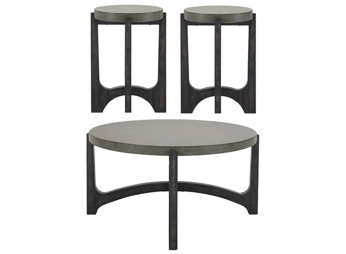 Gerald 3-pc Occasional Tables in Brown by Liberty Furniture