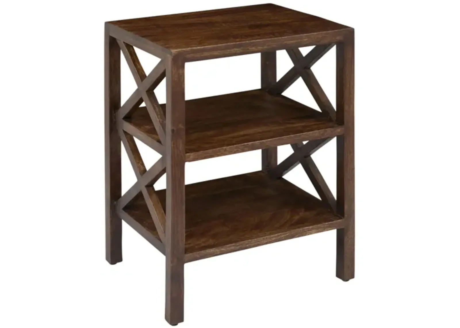 Global Furniture Archive Side Table with Shelves in Natural by Jofran