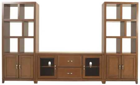Granthom 3-pc. Wall Unit w/ 60" TV Console in Honey by Bellanest