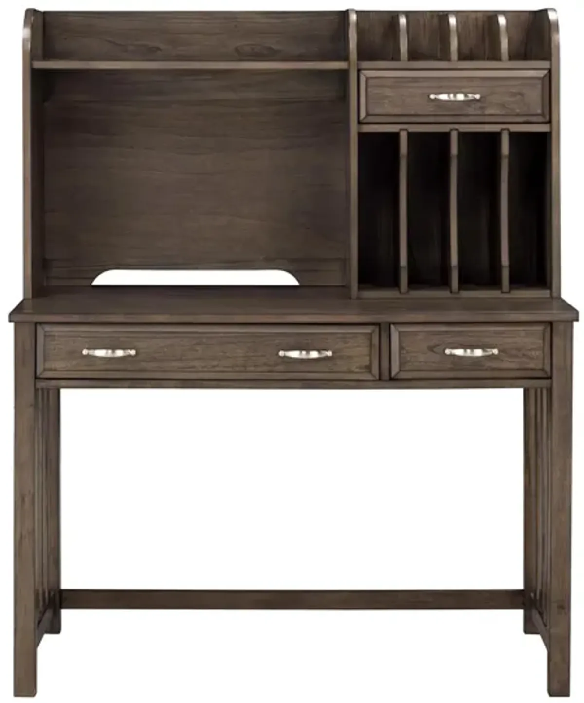 Linbrooke 2-pc. Writing Desk And Hutch in Brown/Gray by Bellanest